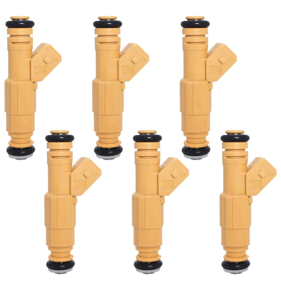 For Jeep Cherokee Grand Cherokee New 6pcs Fuel Injectors TJ XJ YJ ZJ US Lab Work Auto