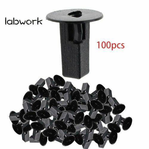 For Toyota 100 Pcs Car Fastener Clips Bumper Inner Fender Rivets Push 8x8.2mm Lab Work Auto