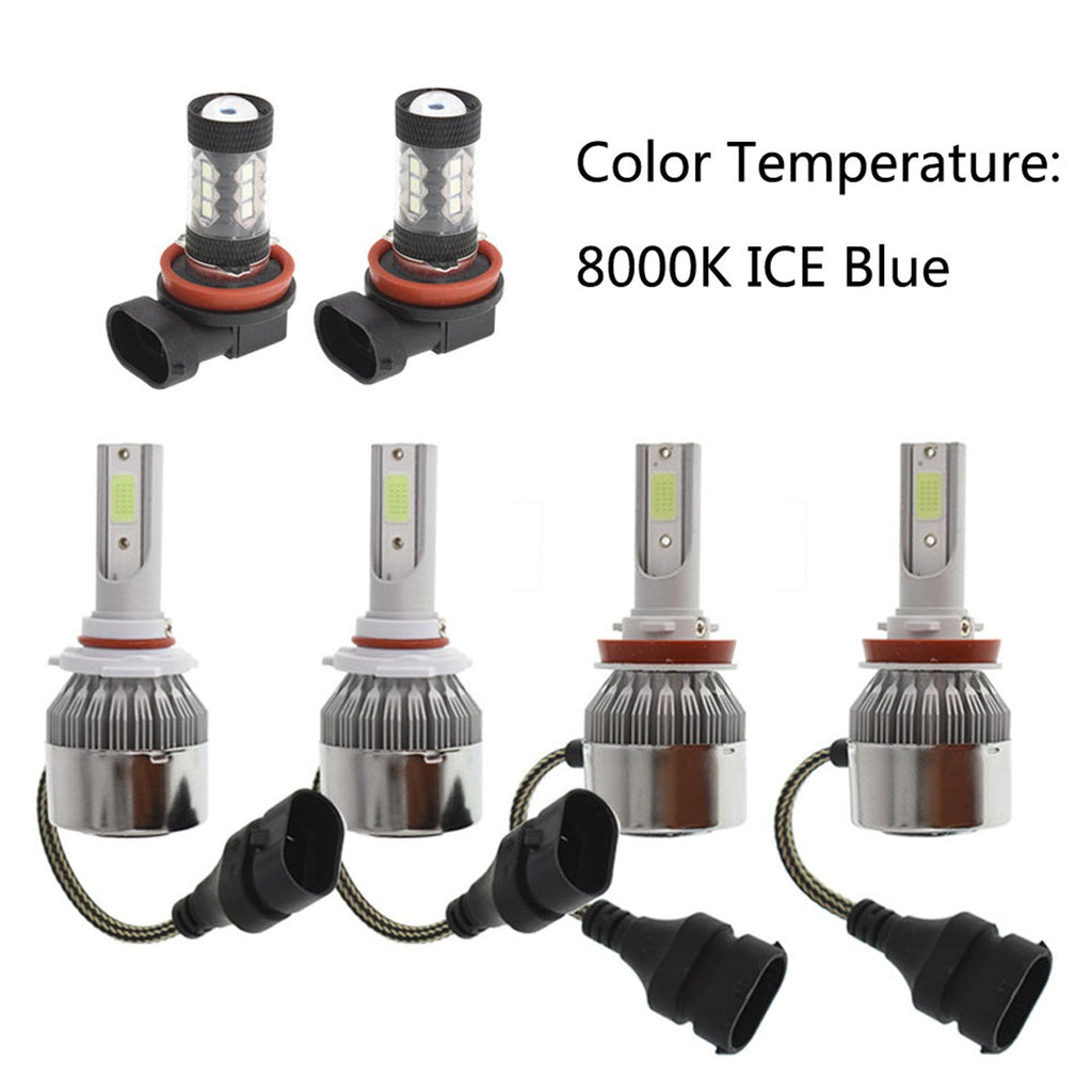 For Toyota Camry 2007-2014 6x Bulbs Kit 8000K LED Headlight + Fog Light Combo Lab Work Auto