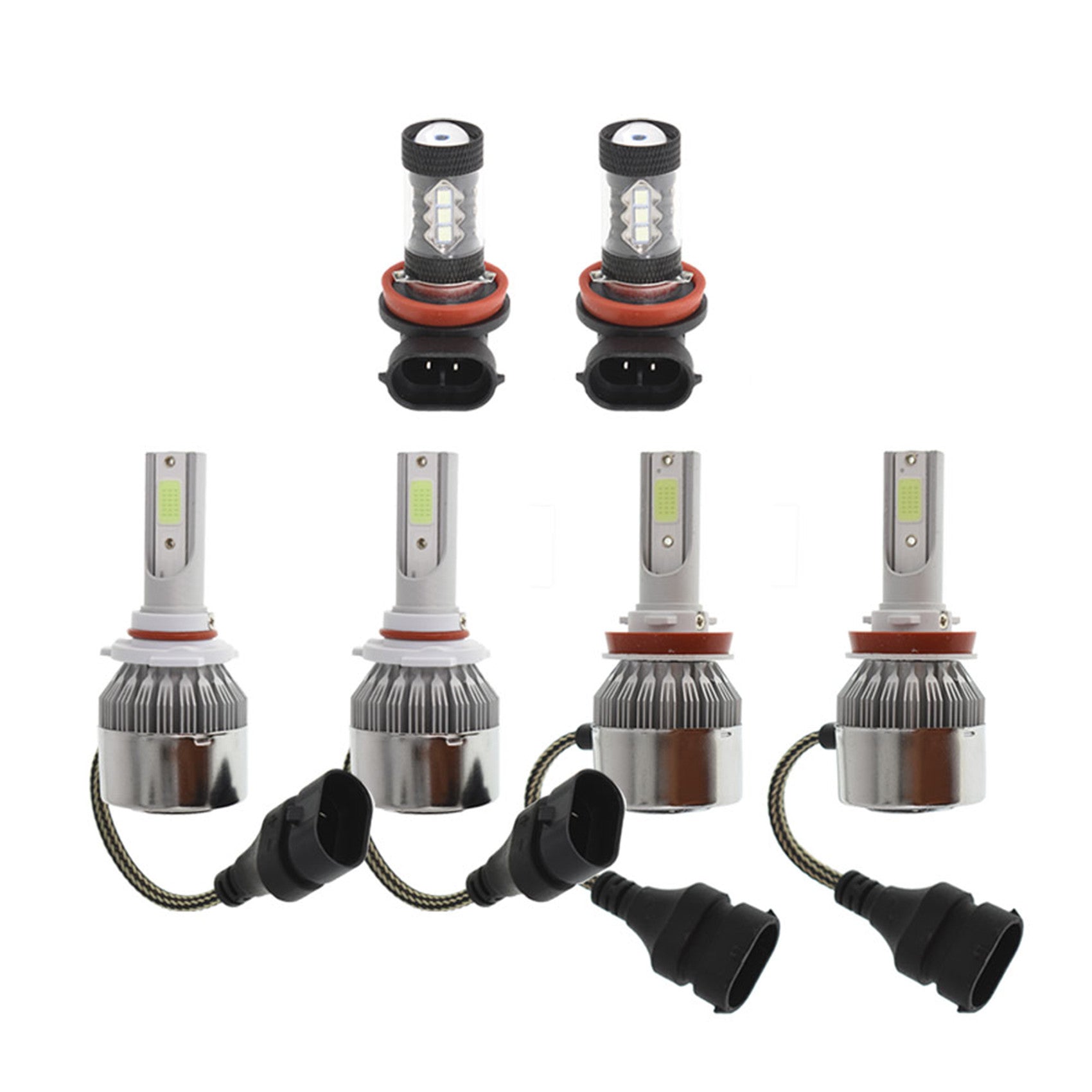 For Toyota Camry 2007-2014 6x Bulbs Kit 8000K LED Headlight + Fog Light Combo Lab Work Auto