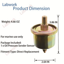 Load image into Gallery viewer, For Volvo Penta Mercruiser Oil Pressure Sender Sensor Sending Unit 3.0 4.3 5.0L Lab Work Auto