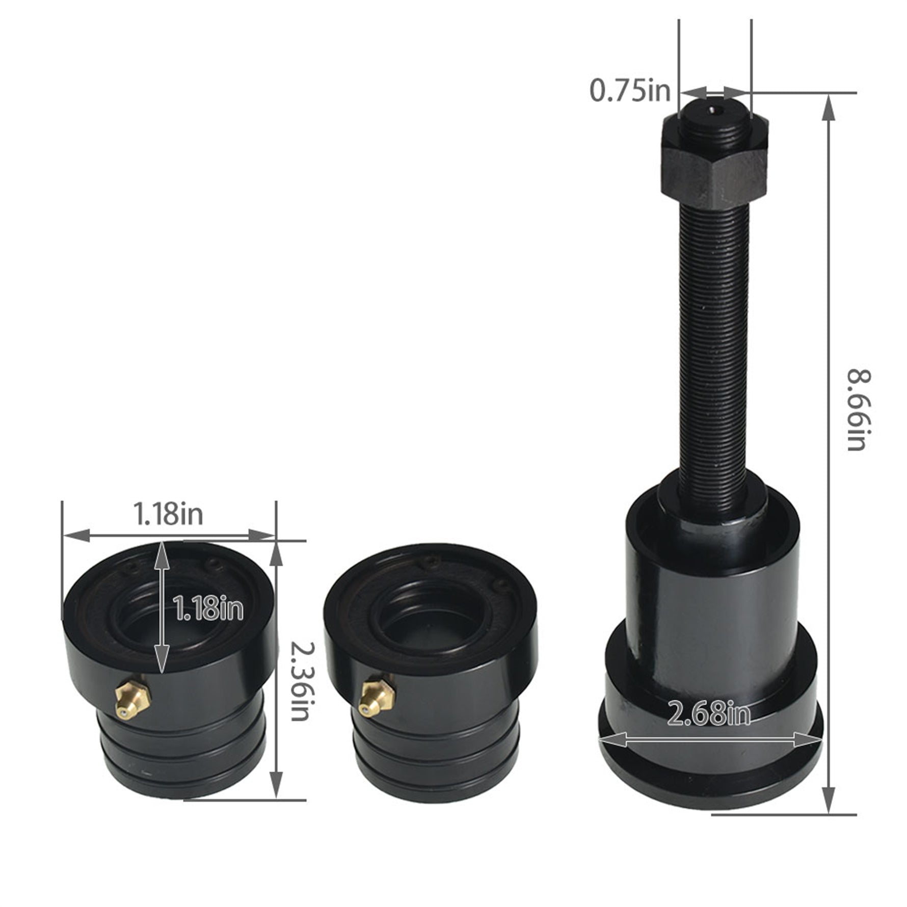 Front Axle Tube Seal Inner Axle Side Seal Installation Tool for Dana 30 44 60 Lab Work Auto