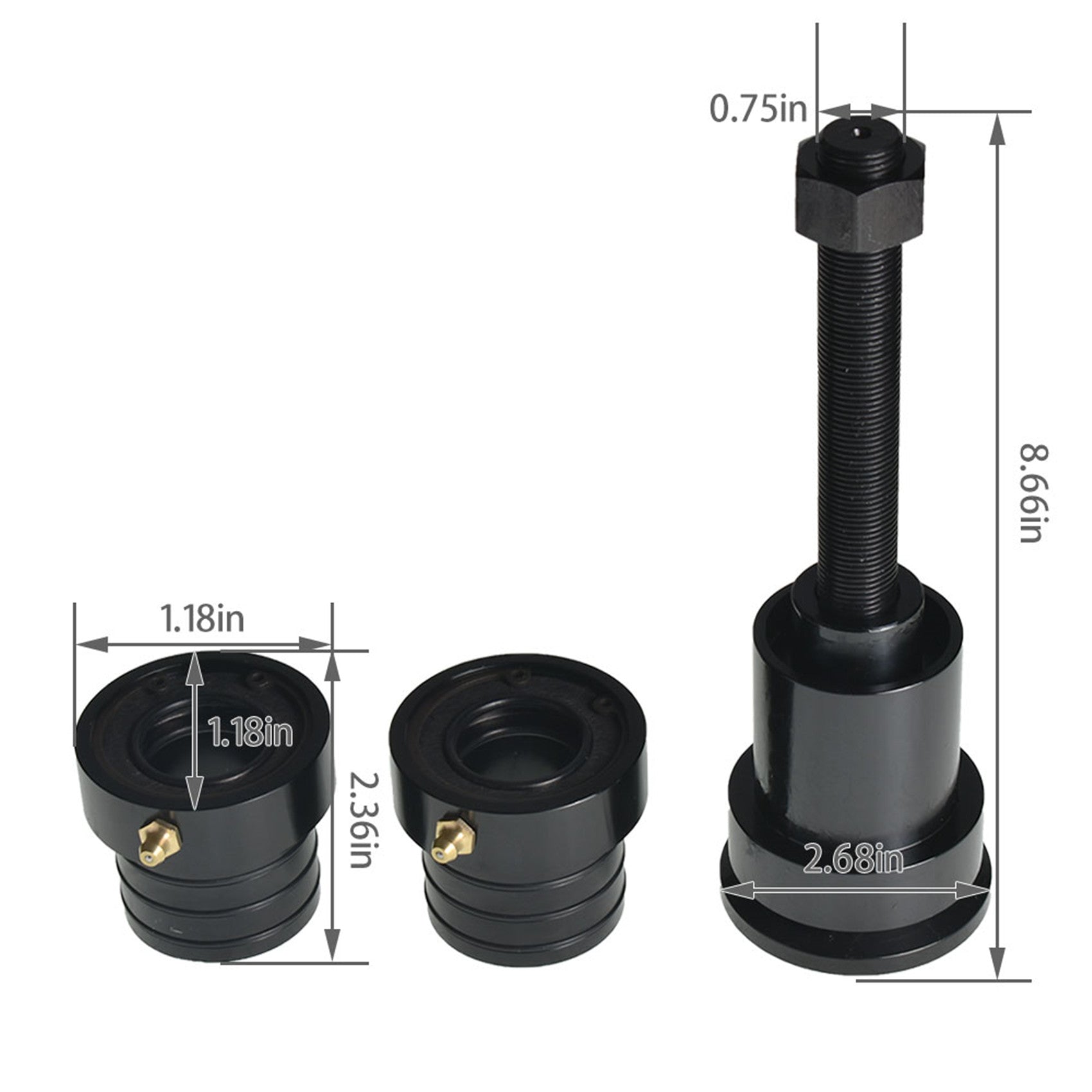 Front Axle Tube Seal Inner Axle Side Seal Installation Tool for Dana 30 44 60 Lab Work Auto