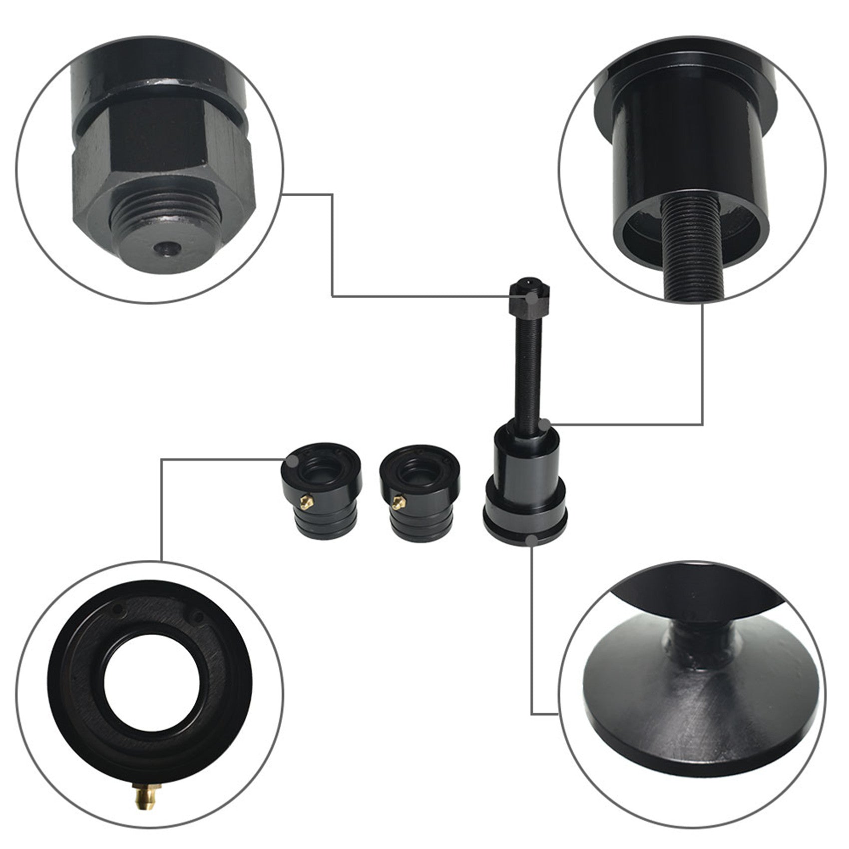 Front Axle Tube Seal Inner Axle Side Seal Installation Tool for Dana 30 44 60 Lab Work Auto