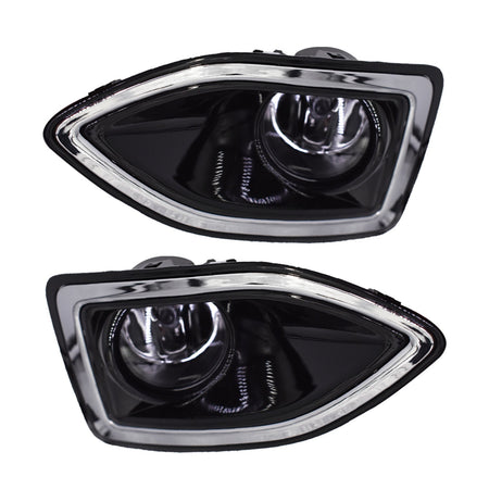 Front Bumper Bezel Fog Lights Lamps Harness Switch Kit For Ford Edge 2015-2018 Lab Work Auto