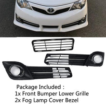 Load image into Gallery viewer, Front Bumper Lower Grille Fog Lamp Cover Bezel Fit For 2012-2014 Toyota Camry SE Lab Work Auto