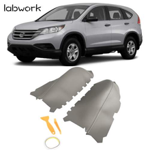 Load image into Gallery viewer, Front Door Panels Leather Armrest Cover Gray 2pcs For 2009-2015 Honda Pilot Lab Work Auto