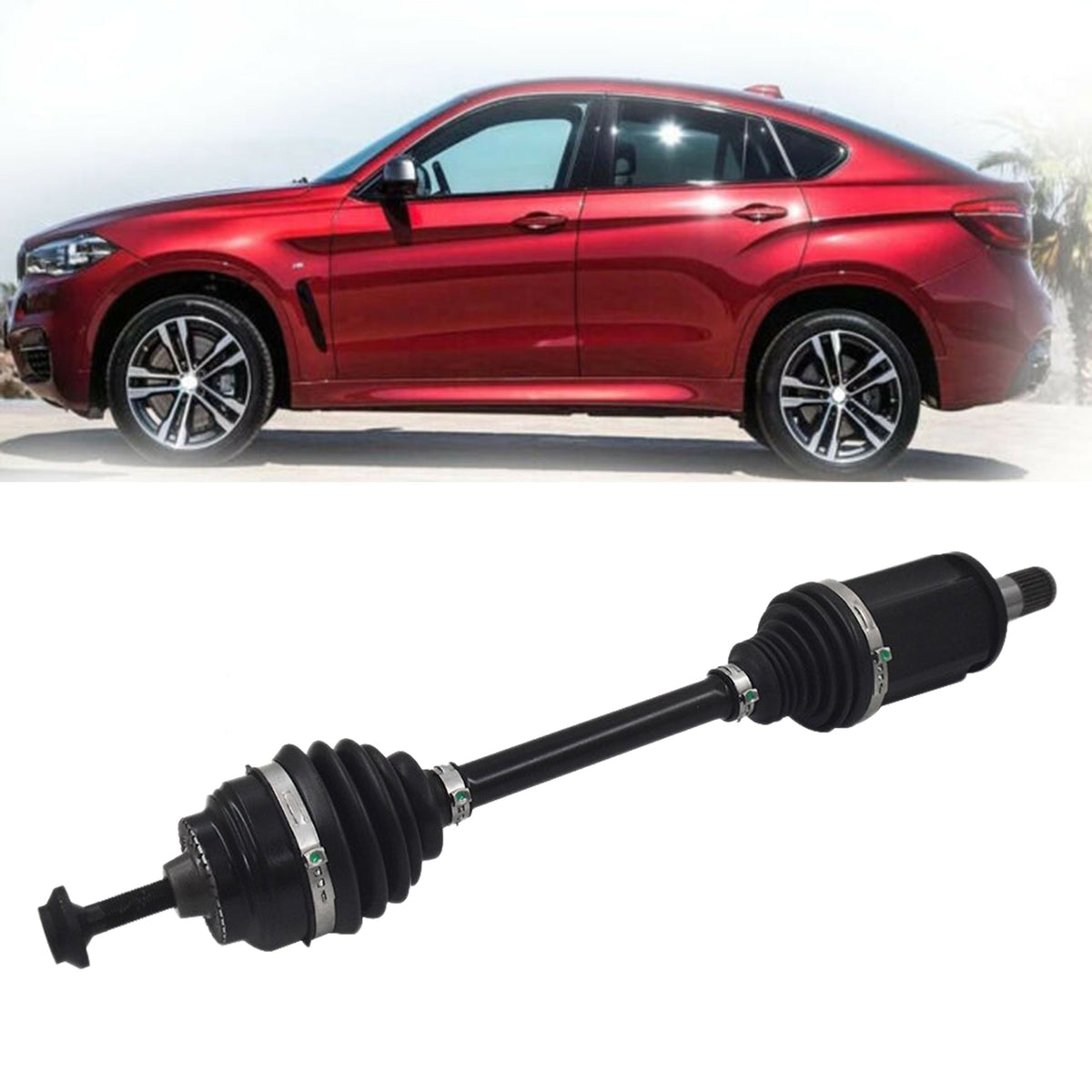 Front Left Axle CV Shaft For 2011-2016 BMW 528i 535i 535d 550i xDrive AWD F10 Lab Work Auto