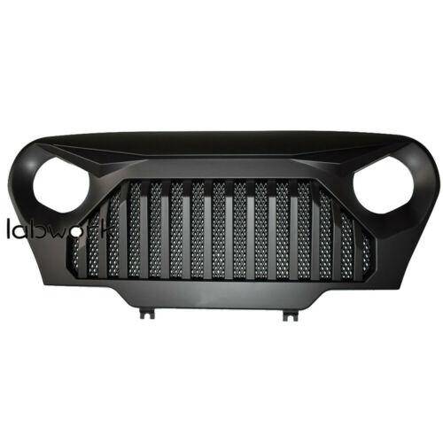 Front Matte Grill Grille Black Gladiator W/Mesh For 1997-2006 Jeep Wrangler TJ Lab Work Auto