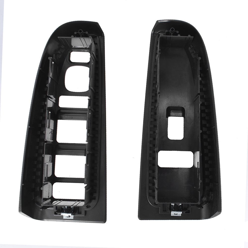 Front Window Switch Trim Bezel Fit For 2003-2007 Silverado Sierra Dark Gray - Lab Work Auto