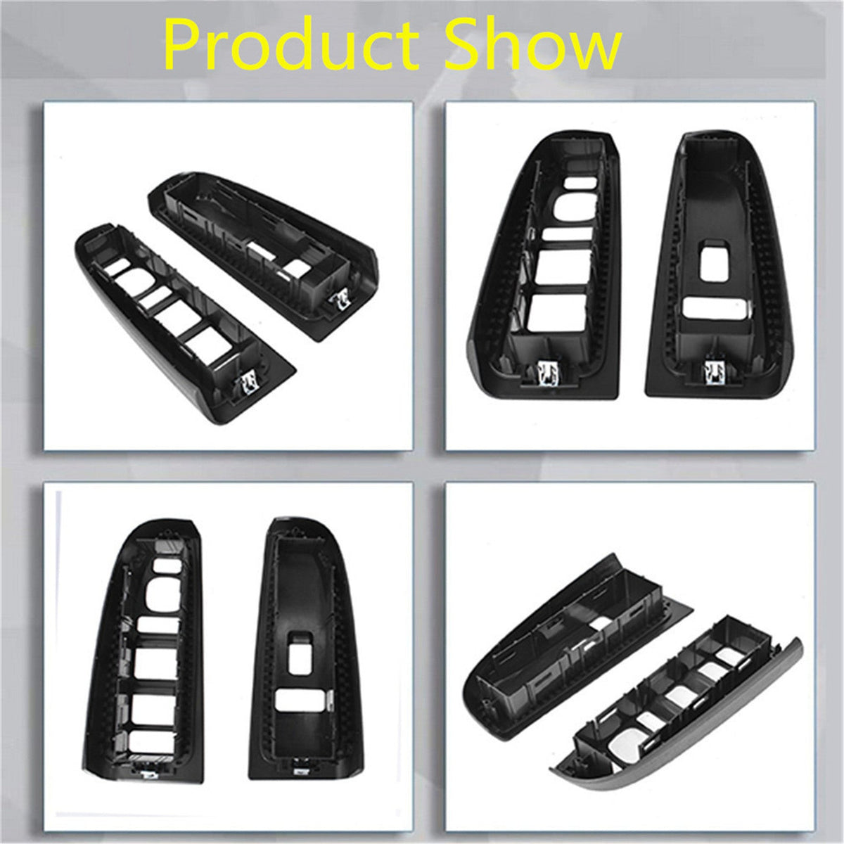 Front Window Switch Trim Bezel Fit For 2003-2007 Silverado Sierra Dark Gray - Lab Work Auto