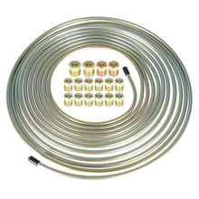 Load image into Gallery viewer, Galvanized Steel Brake Line Tubing Kit 16 Fittings 25 Ft of 1/4 Lab Work Auto