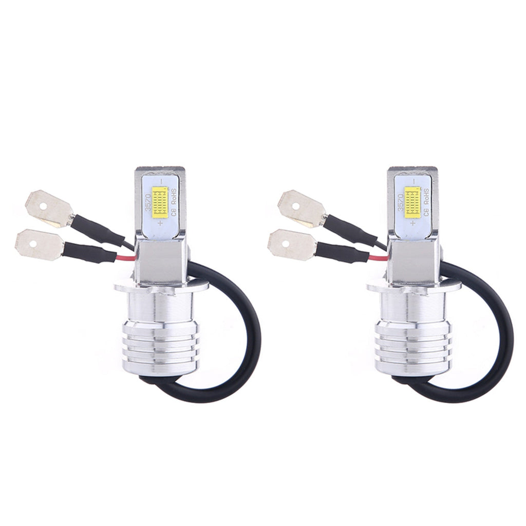 H3 CSP 3570-ChipsLED Fog Lights Bulbs Super Bright Canbus 75W 8000LM White 6000K Lab Work Auto