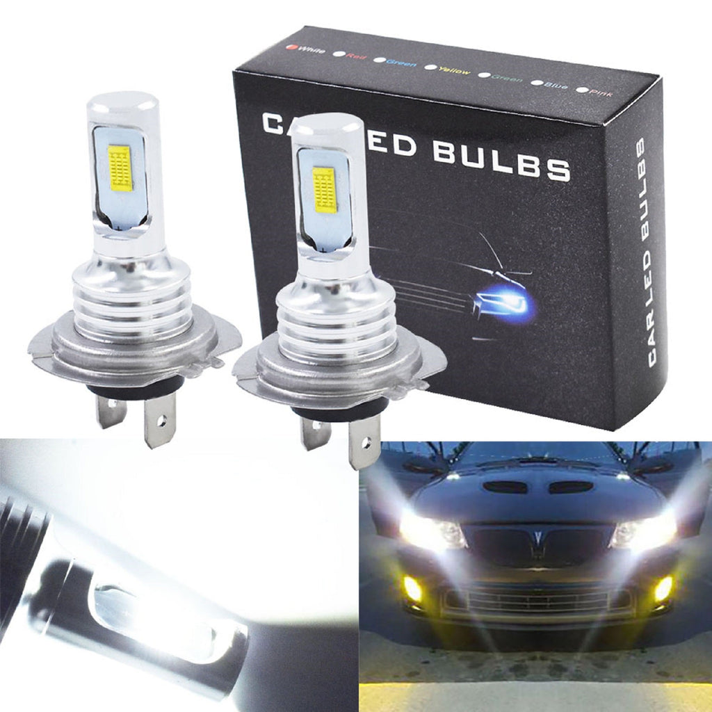 H7 LED Headlight Bulbs Conversion Kit Super High/Low Beam 6000K White 80W New Lab Work Auto