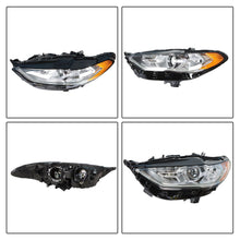 Load image into Gallery viewer, Halogen Headlamp For 2017-2019 Ford Fusion Driver Left Chrome Housing FO2502350 Lab Work Auto