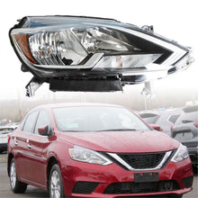 Load image into Gallery viewer, Halogen Headlight For 2016-18 Nissan Sentra Right Side Chrome Housing NI2503244 Lab Work Auto