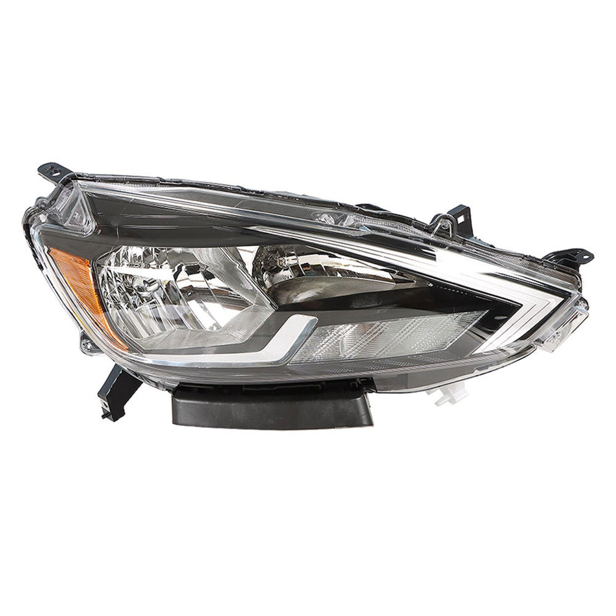 Halogen Headlight For 2016-18 Nissan Sentra Right Side Chrome Housing NI2503244 Lab Work Auto