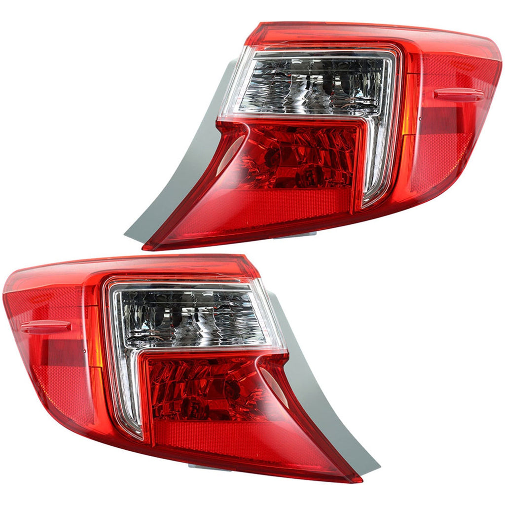 Halogen Tail Light Set For 2012-2014 Toyota Camry Outer Left + Right Two Flanks Lab Work Auto