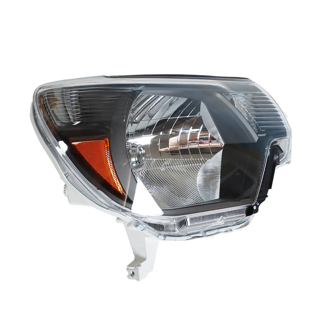 Headlamps For 2012-2015 Toyota Tacoma Pickup Passenger & Driver Black Headlights Lab Work Auto