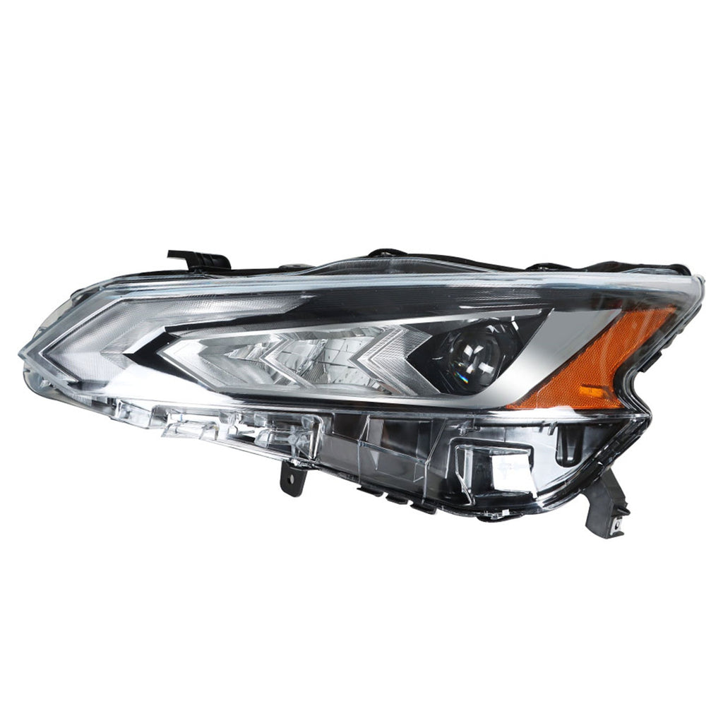 Headlight Assembly For 2019-20 Nissan Altima LED Driver Left Side Chrome Housing Lab Work Auto