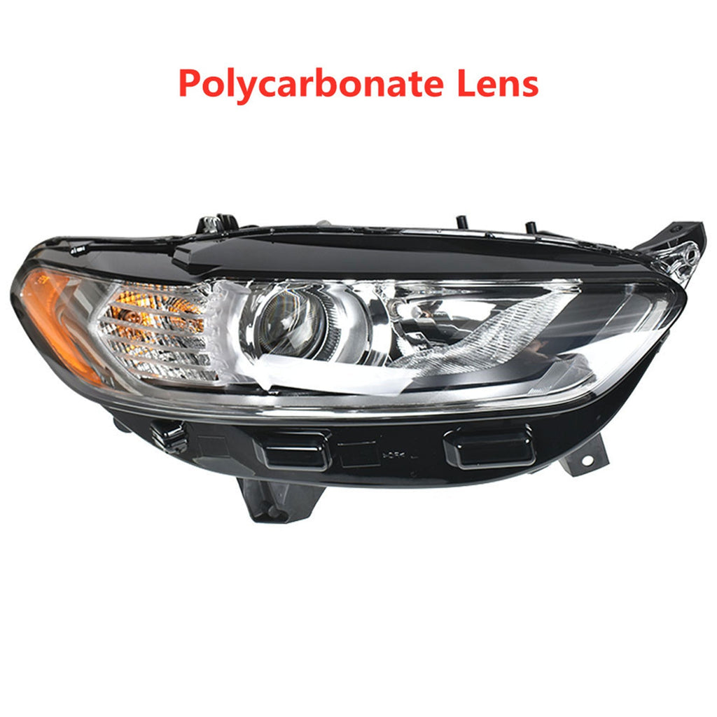 Headlight Fit For 2013-2016 Ford Fusion Passenger Side FO2502304 Chrome Housing Lab Work Auto