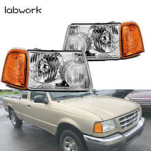 Load image into Gallery viewer, Headlights + Corner Turn Signal Lights Fit For 01-11 Ford Ranger Chrome Housing Lab Work Auto