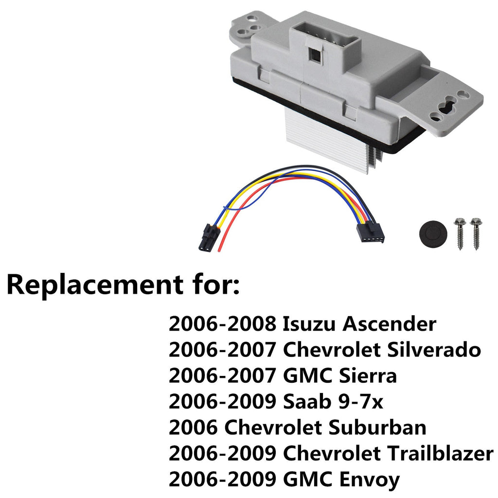 Heater Blower Motor Resistor For 2006-2016 Chevrolet Silverado 19329838,19260762 Lab Work Auto 