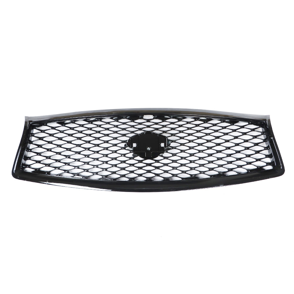 Front Mesh Grille Glossy Black For 2014/2015/2016/2017 Infiniti Q50 623104HB1B