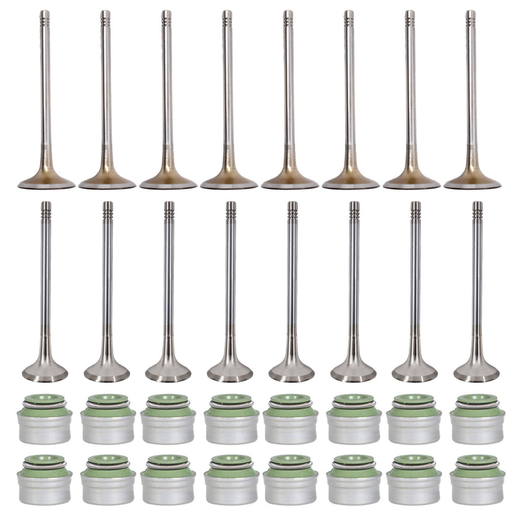 Intake exhaust valves set FIT For Audi A4 A5 VW Golf Gti Tiguan passat 2.0t - Lab Work Auto