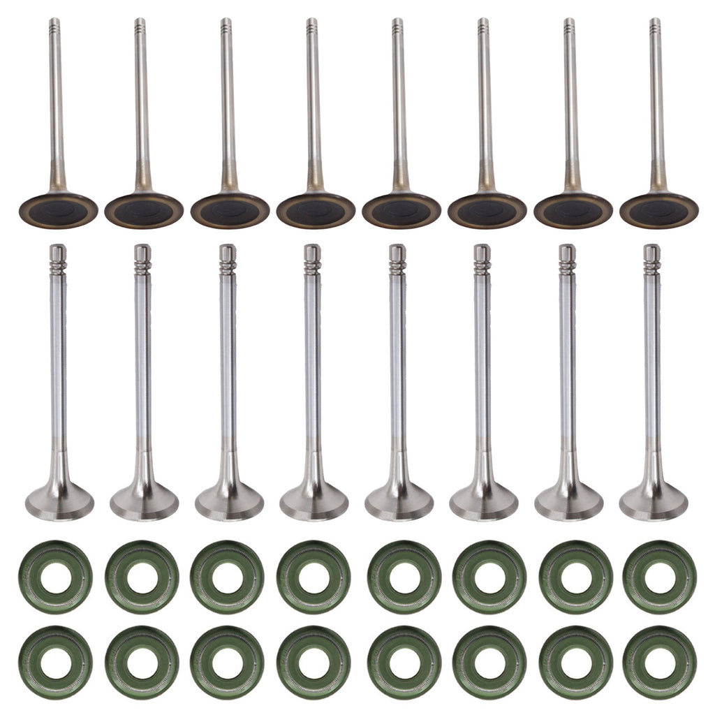 Intake exhaust valves set FIT For Audi A4 A5 VW Golf Gti Tiguan passat 2.0t Lab Work Auto