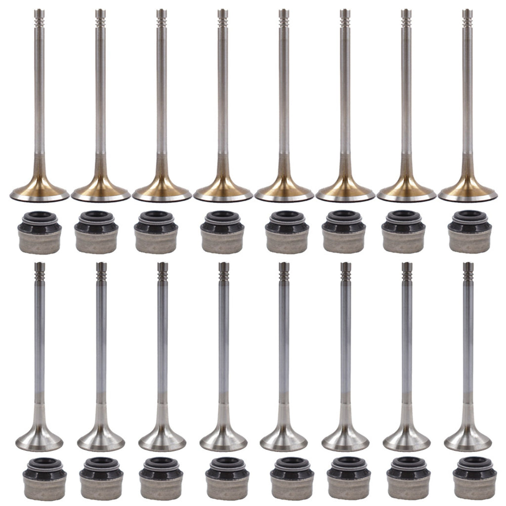 Intake exhaust valves set FIT For Audi A4 A5 VW Golf Gti Tiguan passat 2.0t - Lab Work Auto