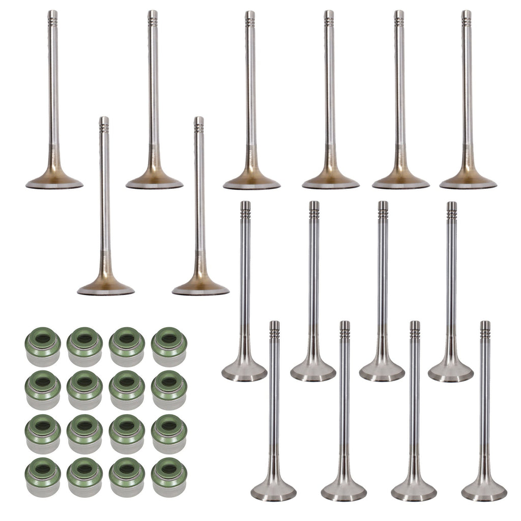 Intake exhaust valves set FIT For Audi A4 A5 VW Golf Gti Tiguan passat 2.0t Lab Work Auto