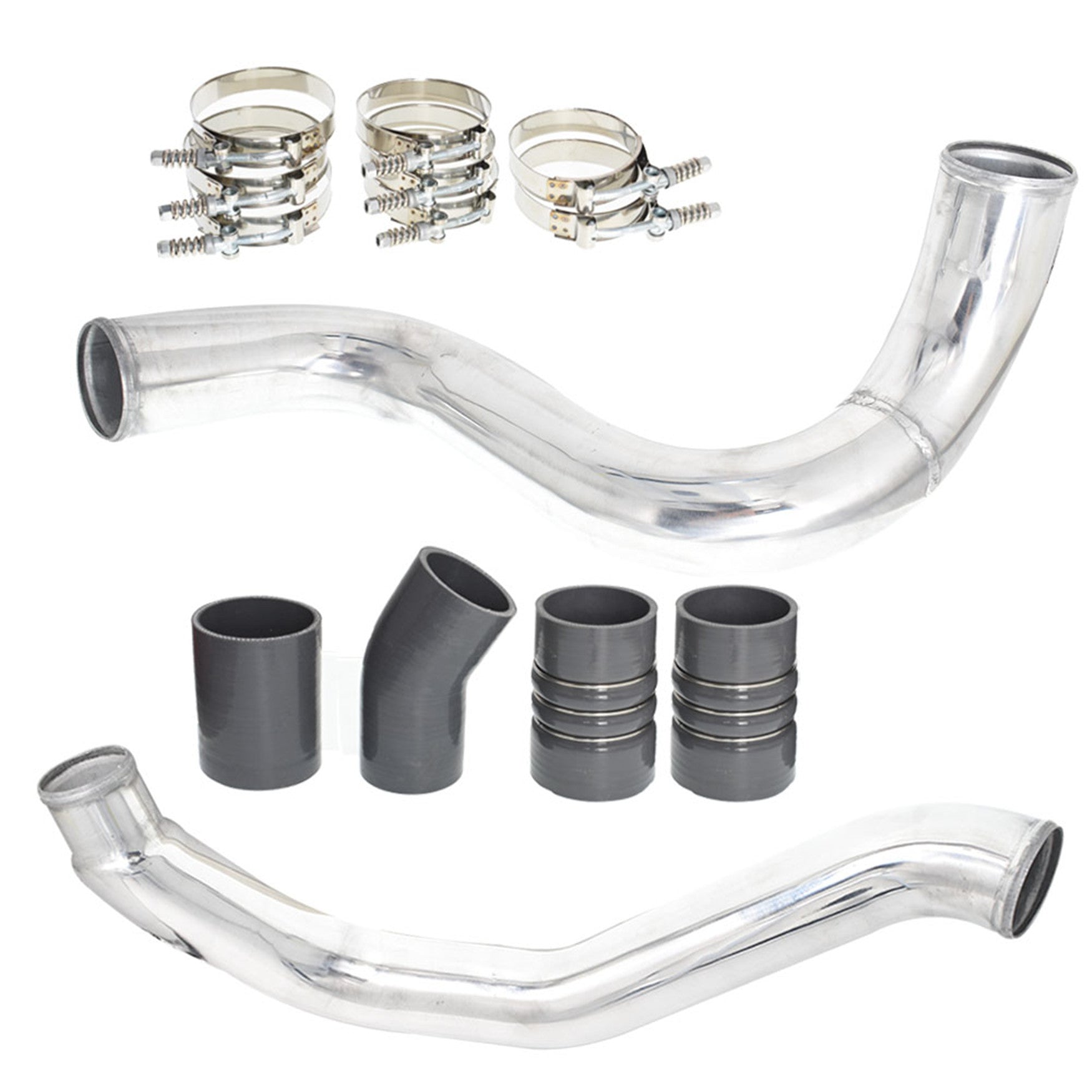 Intercooler Pipe&Boot Kit For 03-06 Ford Super Duty 6.0 Powerstroke Diesel Turbo Lab Work Auto