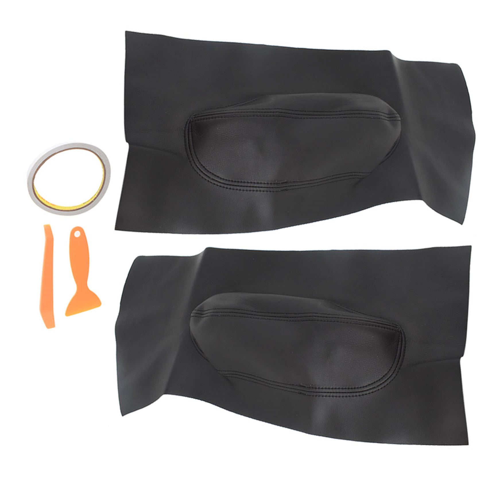 L+R Door Panel Insert Card Leather Cover for Volkswagen Beetle 98
