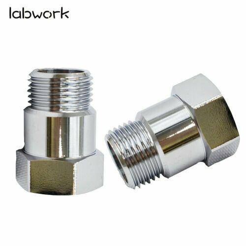 LABWORK 2X O2 SENSOR BUNG M18 X 1.5 OXYGEN EXTENSION EXTENDER ADAPTER SPACER Lab Work Auto
