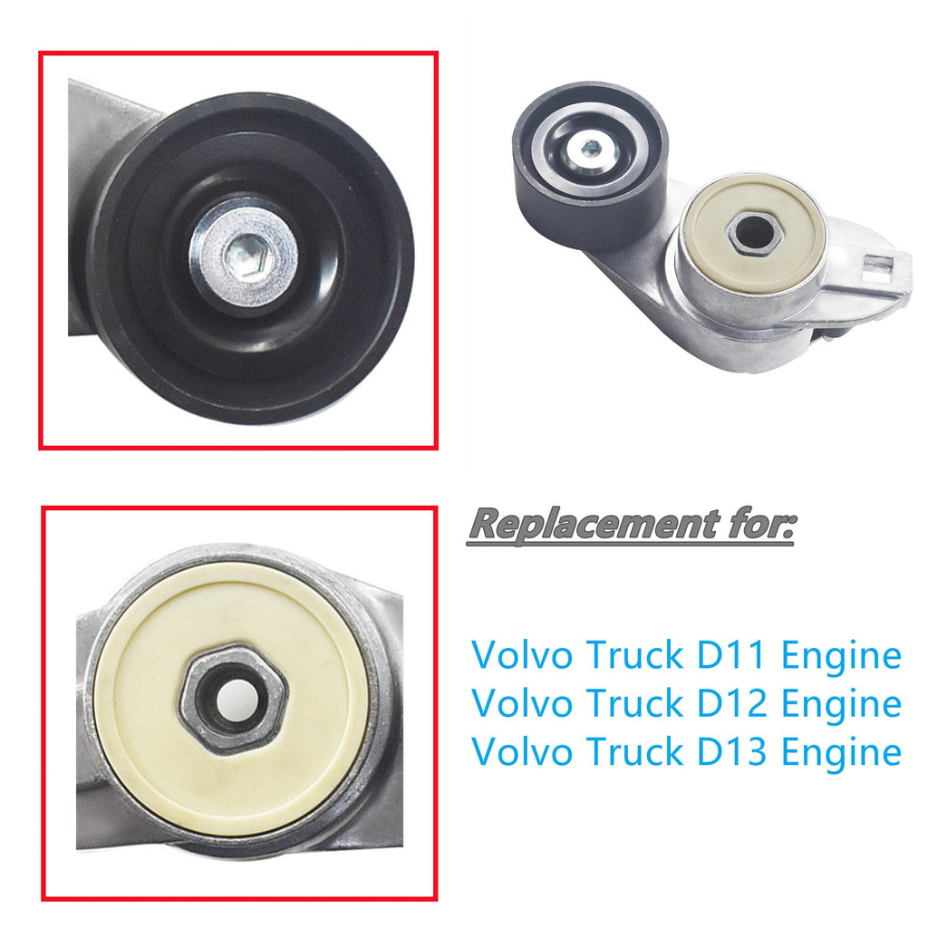 LABWORK Belt Tensioner Fit for Volvo Truck D11 D12 D13 Engine 8149879 20487079 Lab Work Auto