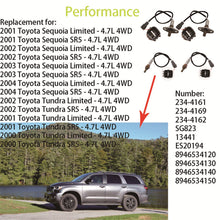 Load image into Gallery viewer, LABWORK For 01-04 Toyota Sequoia Tundra  Upstream Downstream O2 Oxygen Sensor Lab Work Auto