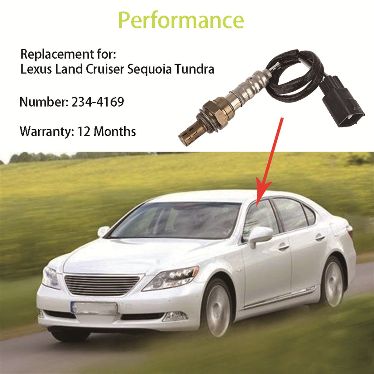 LABWORK Oxygen O2 Sensor For 1998-2002 2008-2011 Toyota Land Cruiser 4.7L 5.7L Lab Work Auto