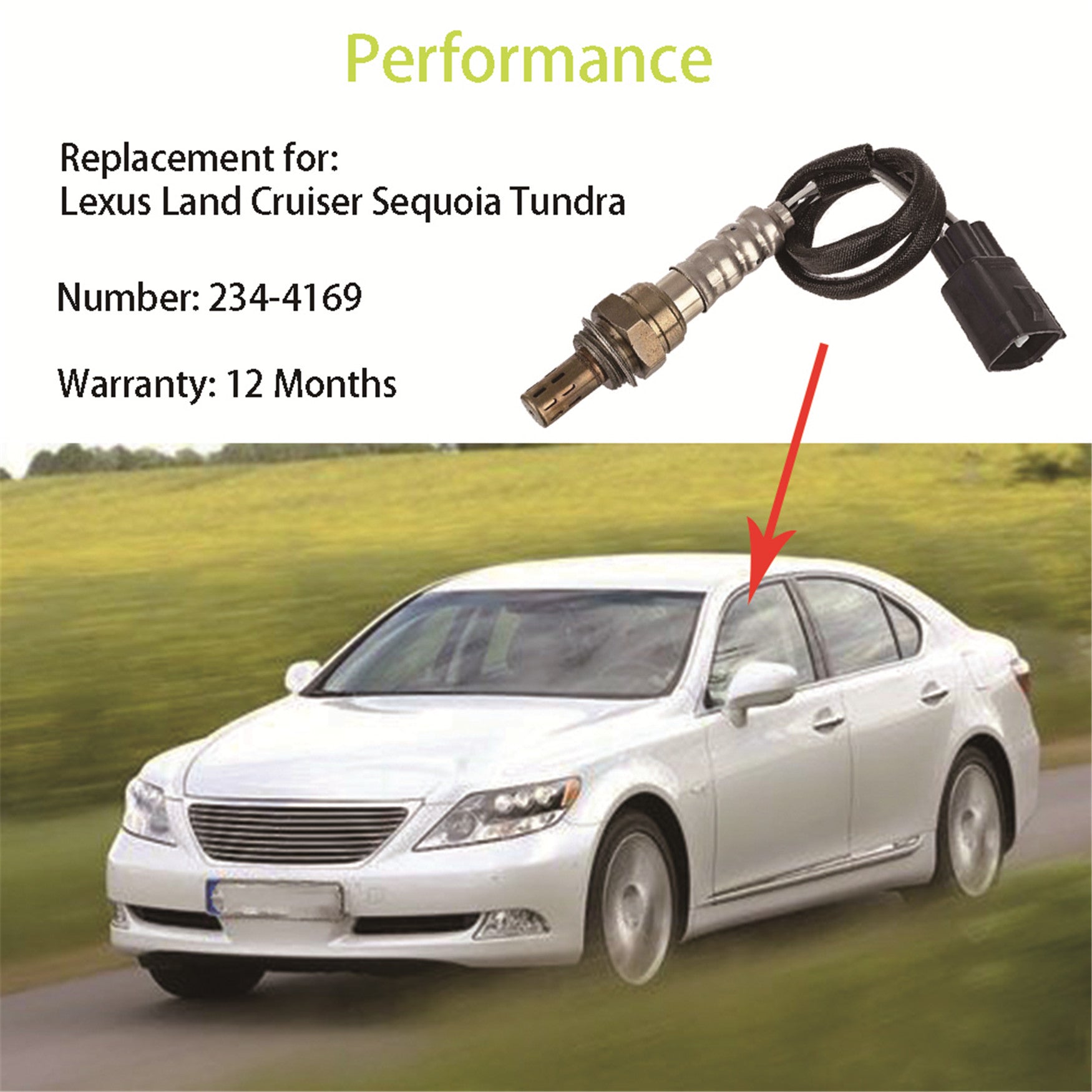 LABWORK Oxygen O2 Sensor For 1998-2002 2008-2011 Toyota Land Cruiser 4.7L 5.7L Lab Work Auto