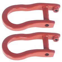 Load image into Gallery viewer, LH ＆RH Front Red Tow Hooks For 2007-2019 Chevy Silverado GMC Sierra 1500 Lab Work Auto