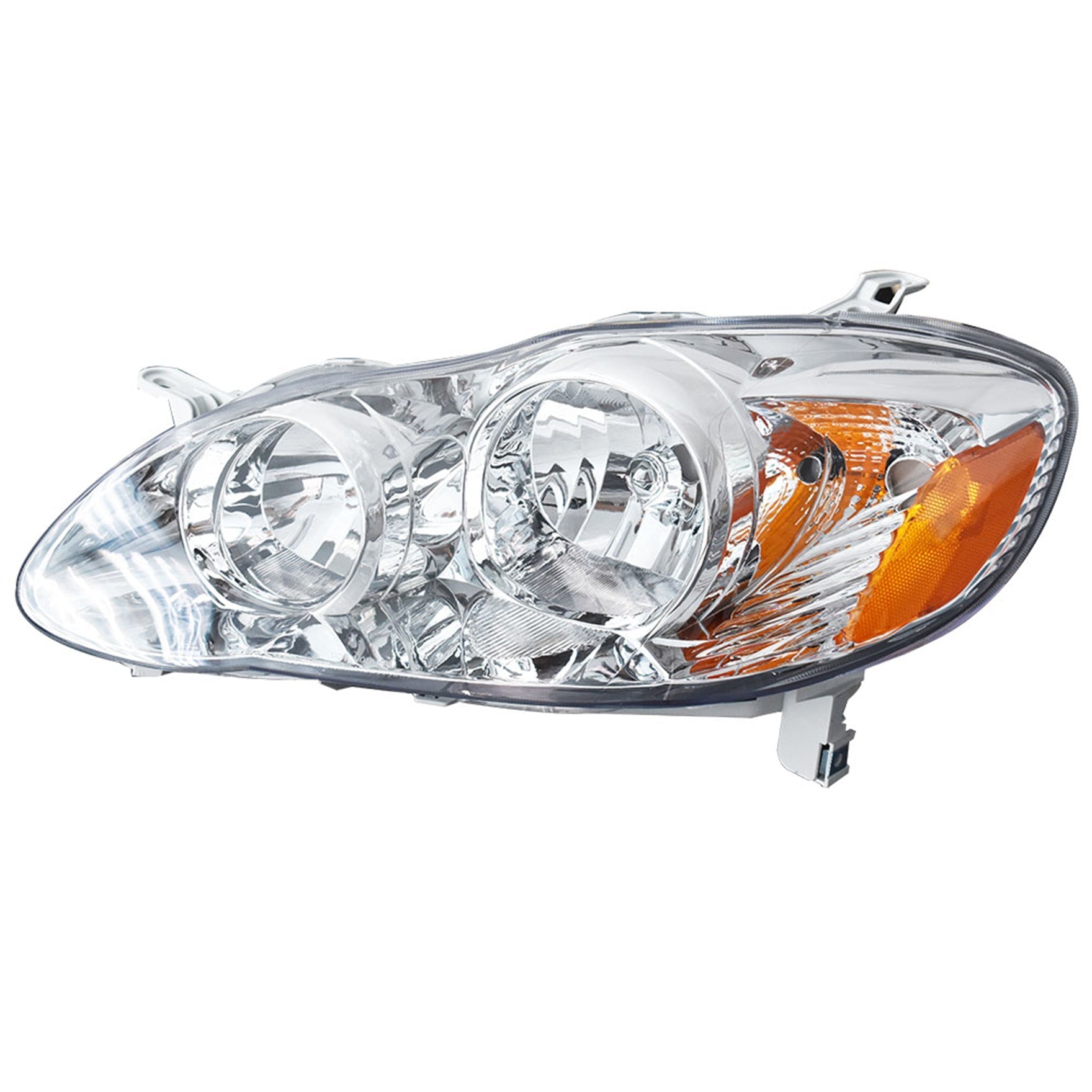LH+RH Replacement Chrome Headlights Fit for 2003 Corolla Headlights 2003-2008 Lab Work Auto