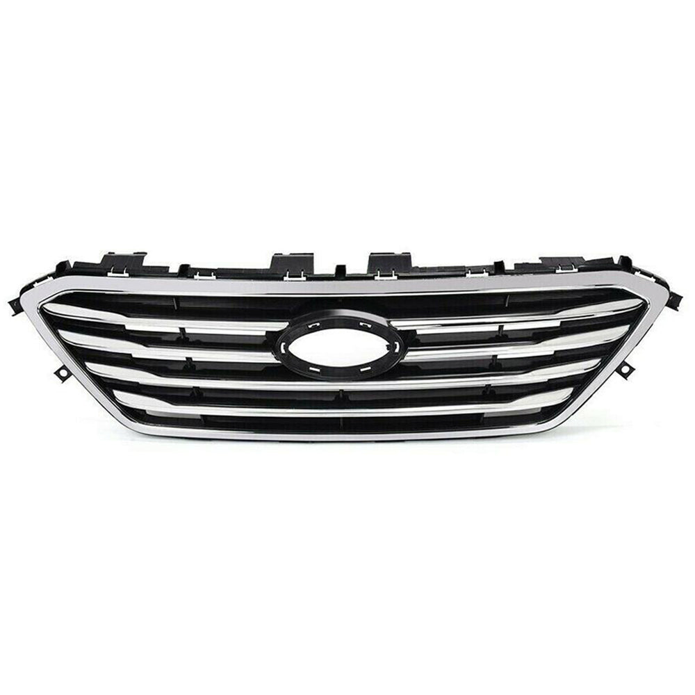 Front Bumper Upper Grill For Hyundai Sonata Eco GL GLS Limited 2.0T SE Sport 2015 2016 2017 Chrome