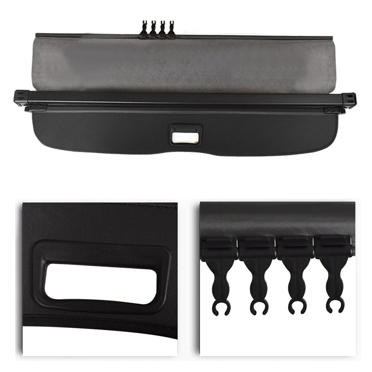 Labwok Manual Door Trunk Cargo Cover Security Shield For 13- 18 SubAru Forester Lab Work Auto