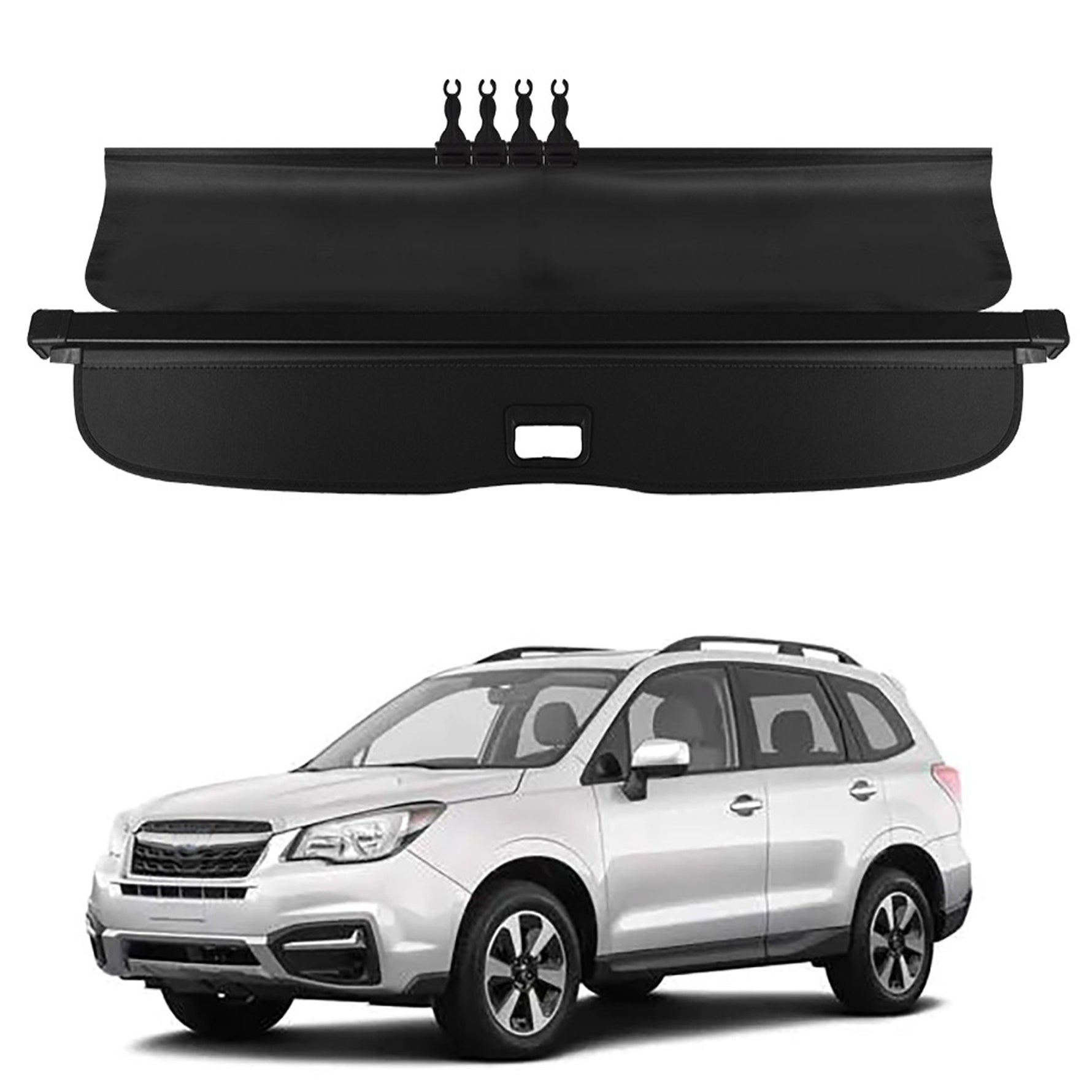 Labwok Manual Door Trunk Cargo Cover Security Shield For 13- 18 SubAru Forester Lab Work Auto