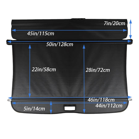 Labwok Manual Door Trunk Cargo Cover Security Shield For 13- 18 SubAru Forester Lab Work Auto