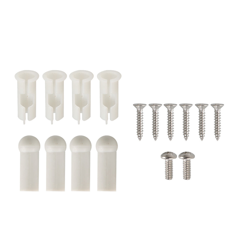Labwork 14×Sunvisor Support Brackets Kit Chrome W/Screws Bushing Tips Coupe Only Lab Work Auto