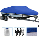 Labwork 17 18 19 Ft Waterproof Trailerable Heavy Duty Fabric Boat Cover 210D V-hull