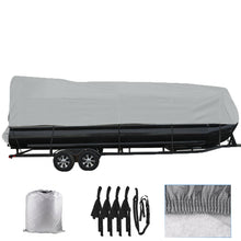 Load image into Gallery viewer, Labwork 21-24ft Heavy Duty Trailerable Waterproof Boat Cover Fishing Ski Bass Beam Gray Lab Work Auto