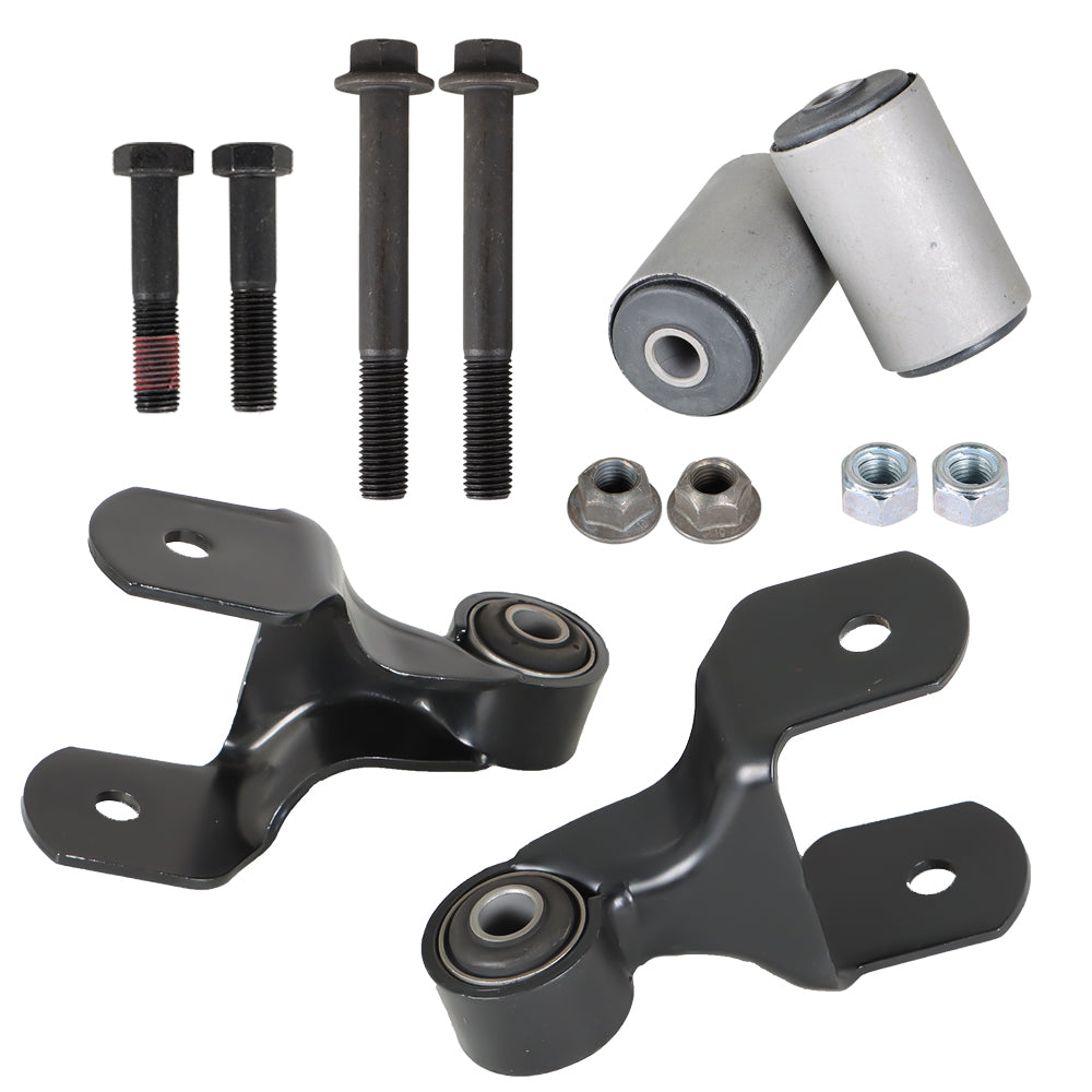 Labwork 2pcs Front Leaf Spring Shackle Bracket Kit For 1980-1997 Ford F-250 F-350 4WD Lab Work Auto