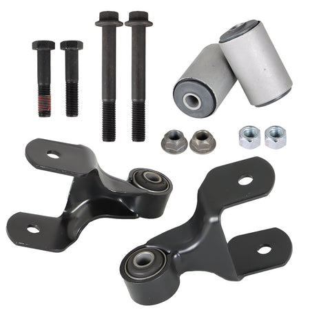 Labwork 2pcs Front Leaf Spring Shackle Bracket Kit For 1980-1997 Ford F-250 F-350 4WD Lab Work Auto